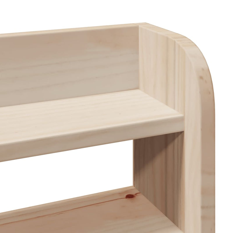 vidaXL Headboard with Shelves 140 cm Solid Wood Pine