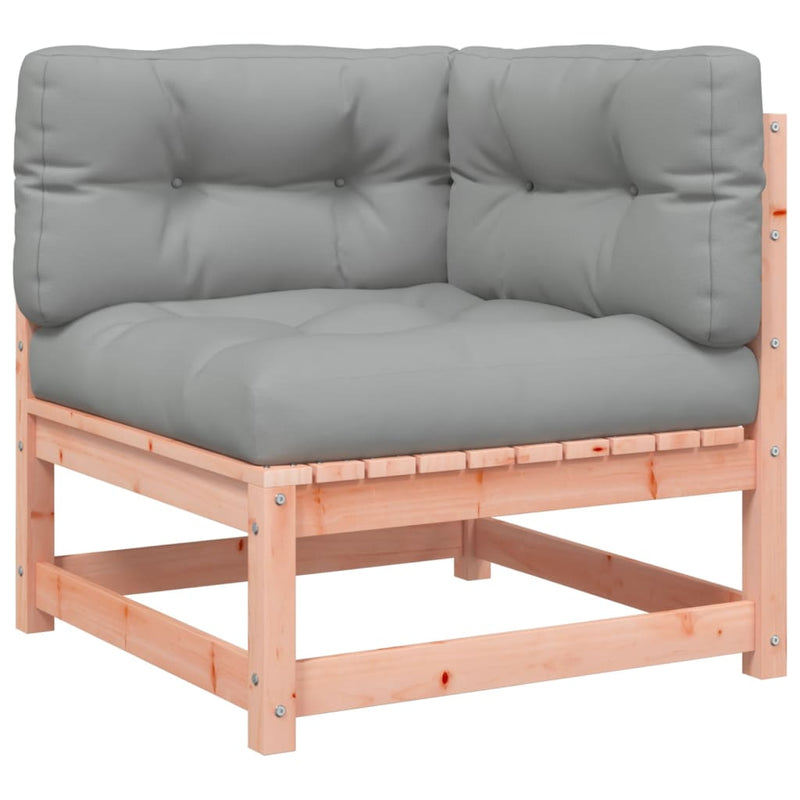 vidaXL 2 Piece Garden Sofa Set with Cushions Solid Wood Douglas Fir