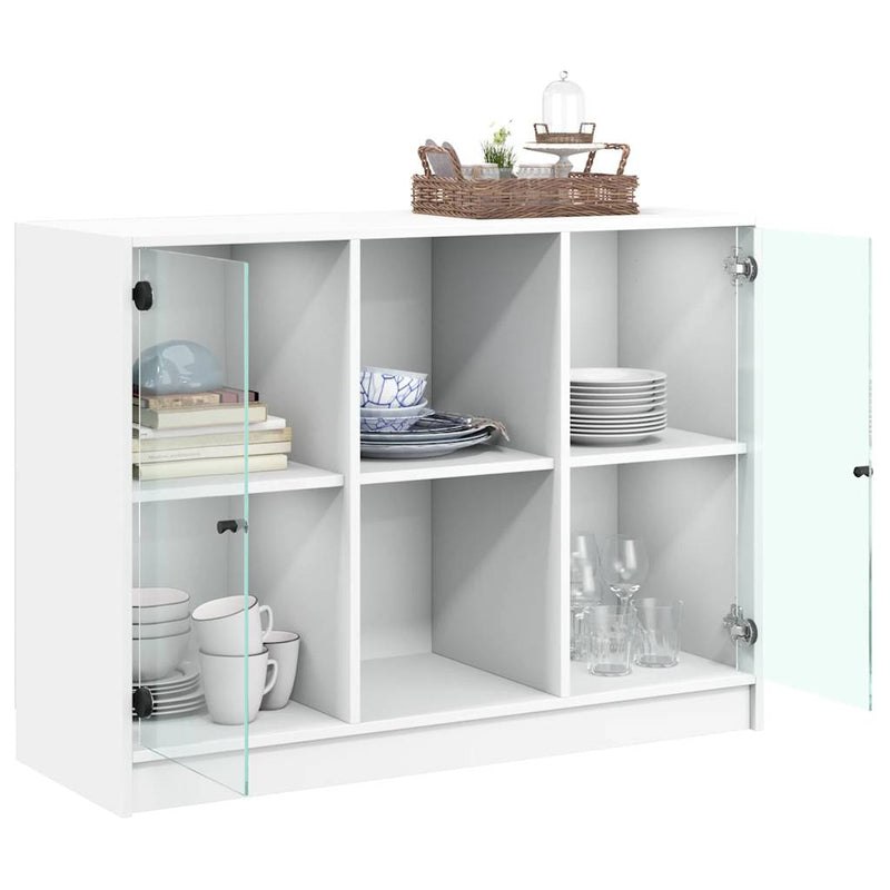 vidaXL Sideboard White 102x37x75.5 cm Engineered Wood