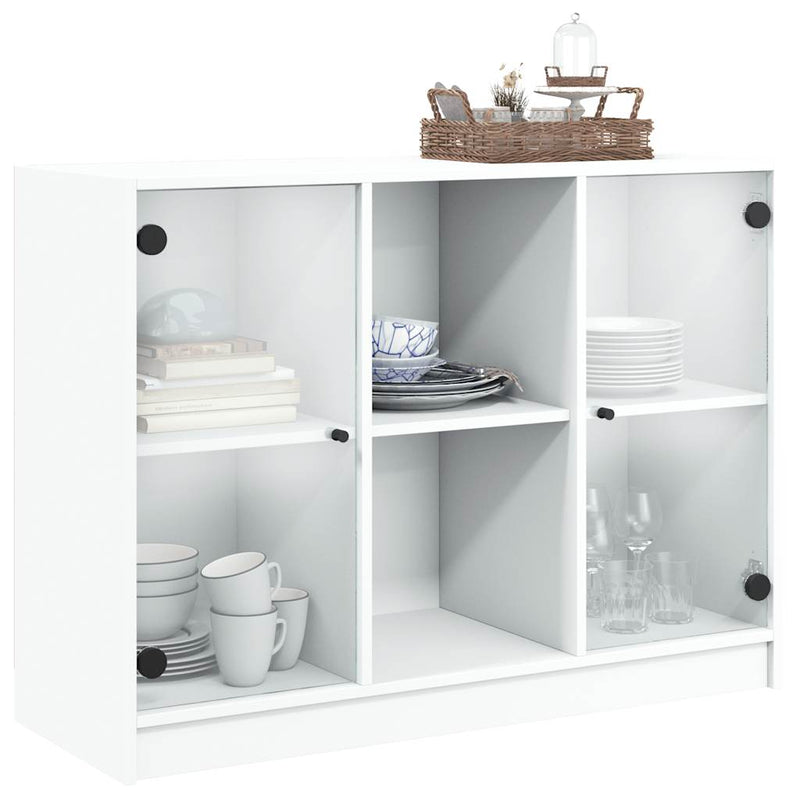 vidaXL Sideboard White 102x37x75.5 cm Engineered Wood