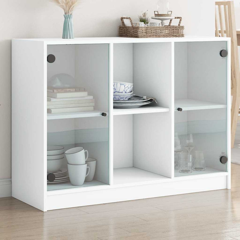 vidaXL Sideboard White 102x37x75.5 cm Engineered Wood