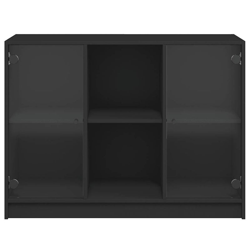 vidaXL Sideboard Black 102x37x75.5 cm Engineered Wood