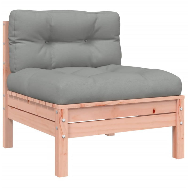 vidaXL 3 Piece Garden Sofa Set with Cushions Solid Wood Douglas Fir
