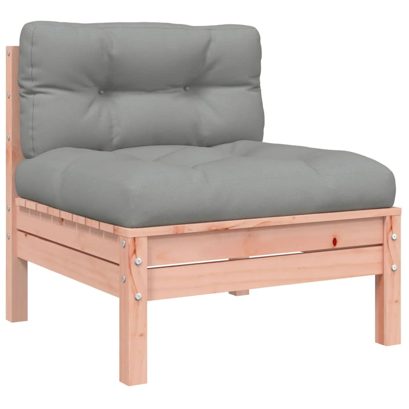 vidaXL 4 Piece Garden Sofa Set with Cushions Solid Wood Douglas Fir