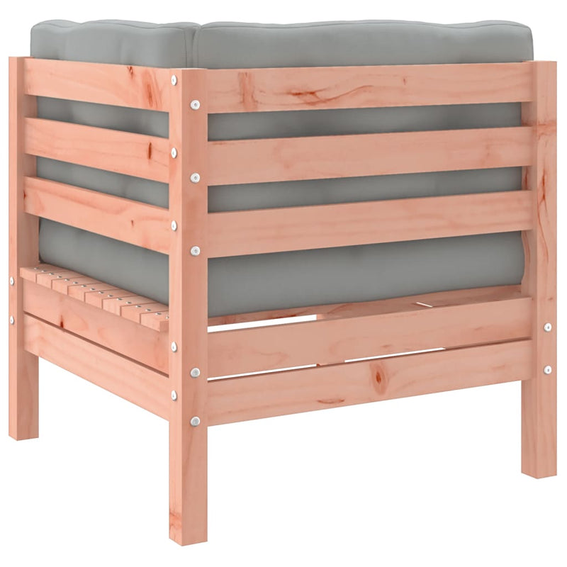 vidaXL 4 Piece Garden Sofa Set with Cushions Solid Wood Douglas Fir