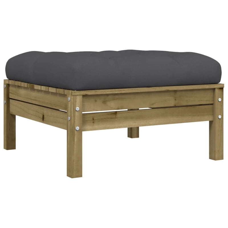 vidaXL 4 Piece Garden Sofa Set with Cushions Impregnated Wood Pine