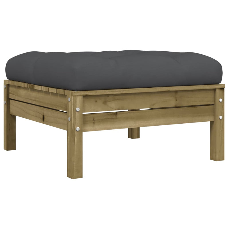 vidaXL 6 Piece Garden Sofa Set with Cushions Impregnated Wood Pine