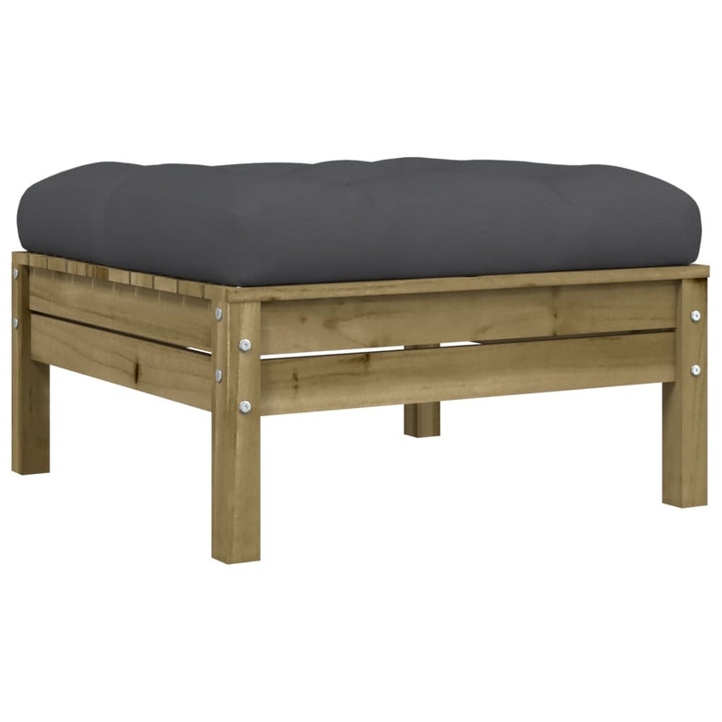 vidaXL 8 Piece Garden Sofa Set with Cushions Impregnated Wood Pine