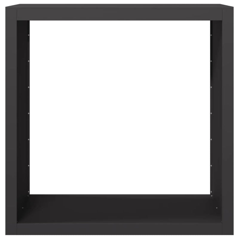 vidaXL Firewood Rack Black 100x40x100 cm Steel
