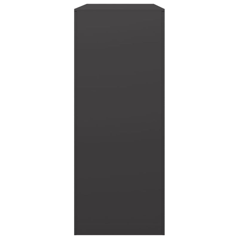 vidaXL Firewood Rack Black 100x40x100 cm Steel