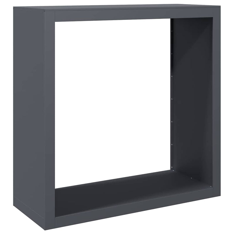 vidaXL Firewood Rack Anthracite 100x40x100 cm Steel