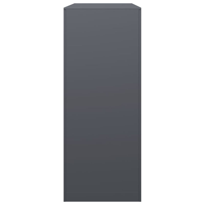 vidaXL Firewood Rack Anthracite 100x40x100 cm Steel