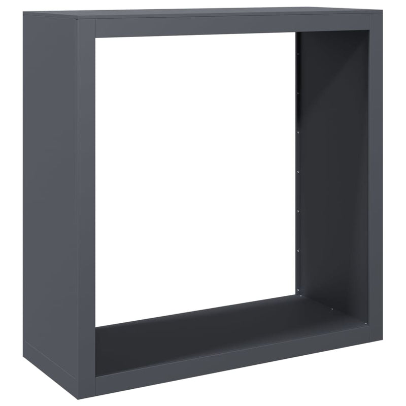 vidaXL Firewood Rack Anthracite 100x40x100 cm Steel