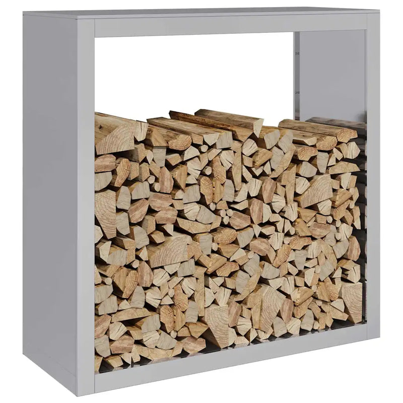 Firewood Rack 100x40x100 cm Galvanised Steel