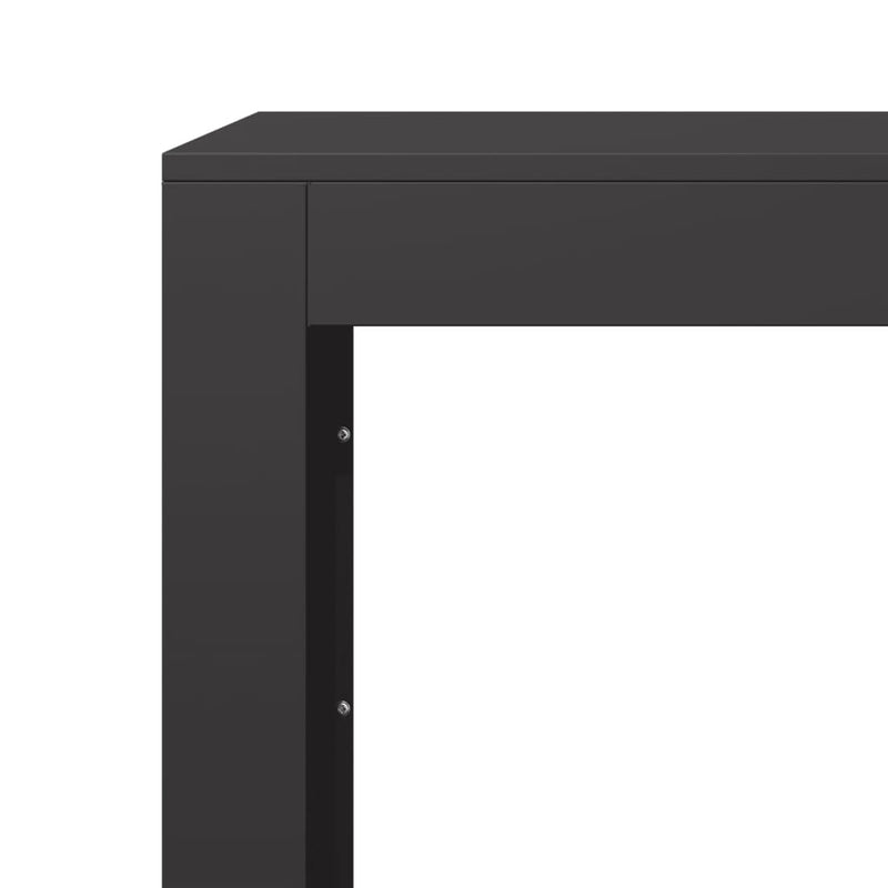 vidaXL Firewood Rack Black 100x40x80 cm Steel
