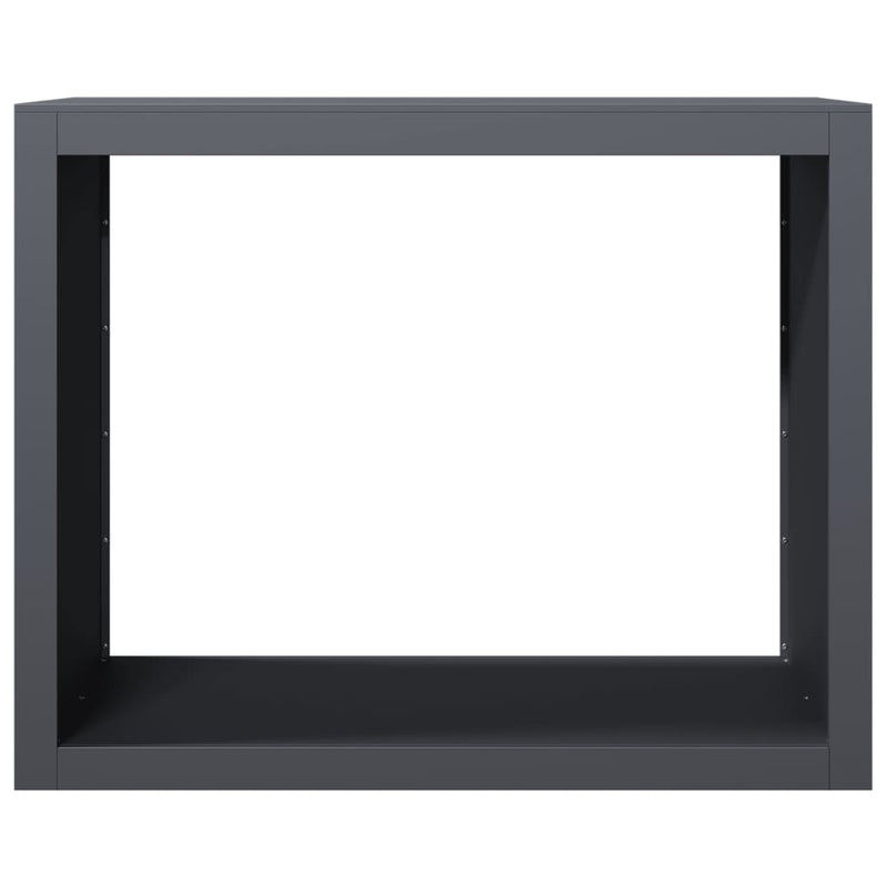 vidaXL Firewood Rack Anthracite 100x40x80 cm Steel