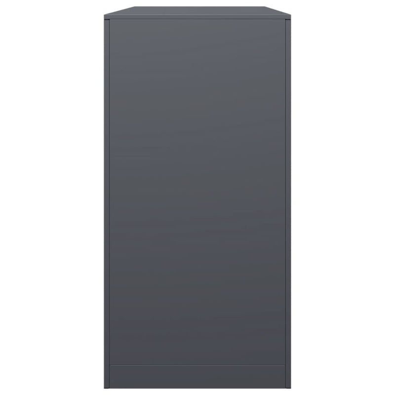 vidaXL Firewood Rack Anthracite 100x40x80 cm Steel