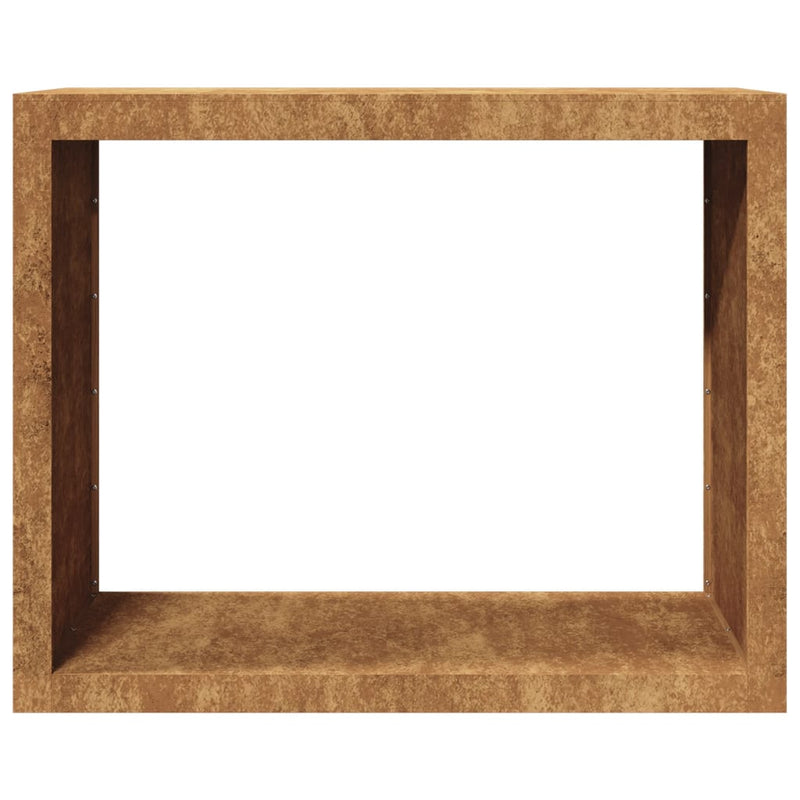vidaXL Firewood Rack 100x40x80 cm Weathering Steel