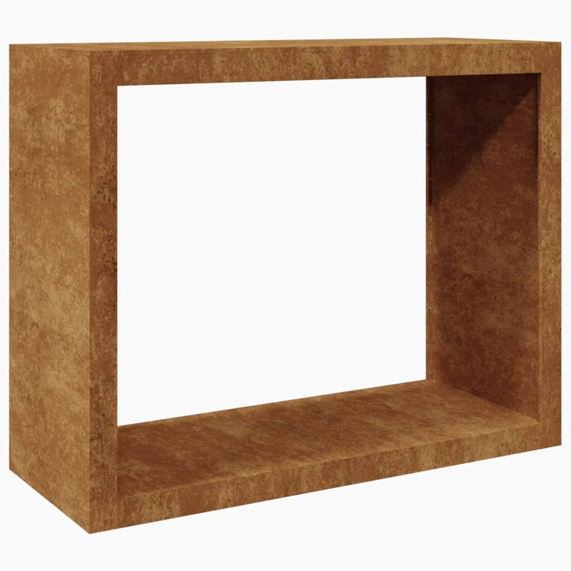 vidaXL Firewood Rack 100x40x80 cm Weathering Steel
