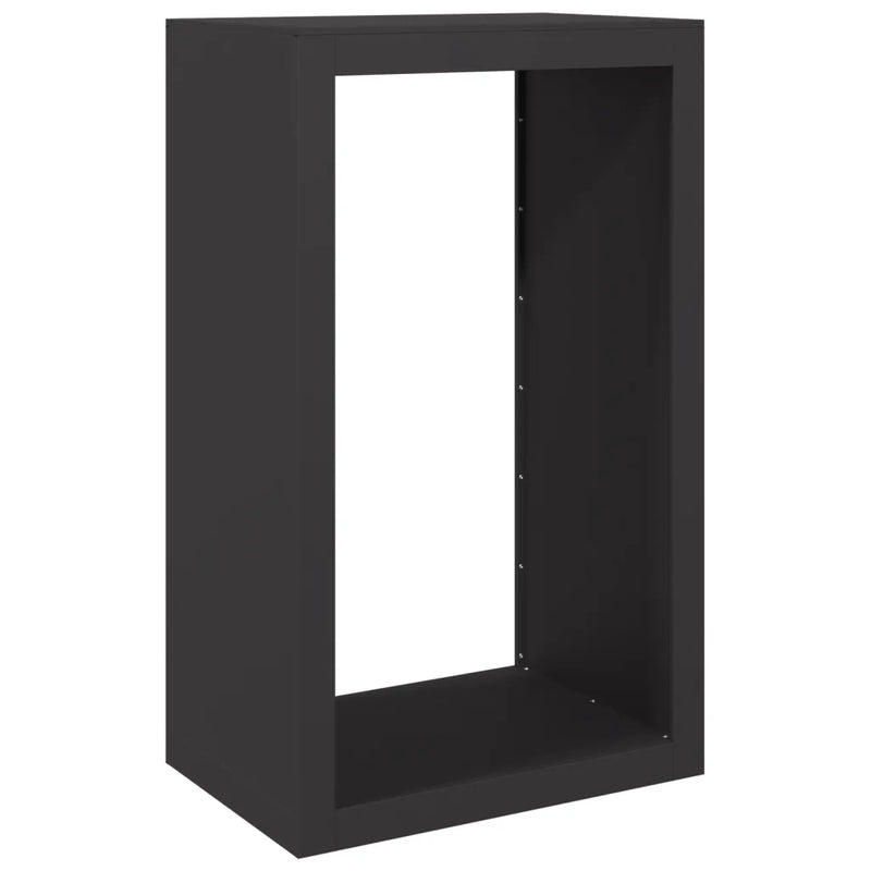 Firewood Rack Black 60x40x100 cm Steel