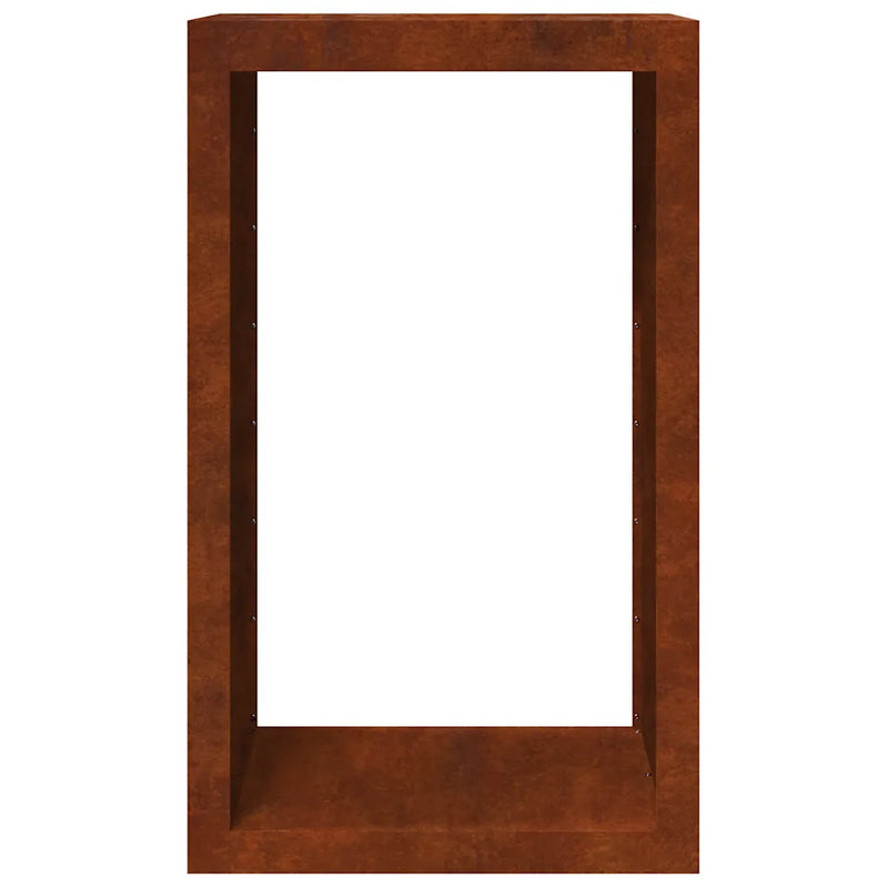 Firewood Rack 60x40x100 cm Weathering Steel