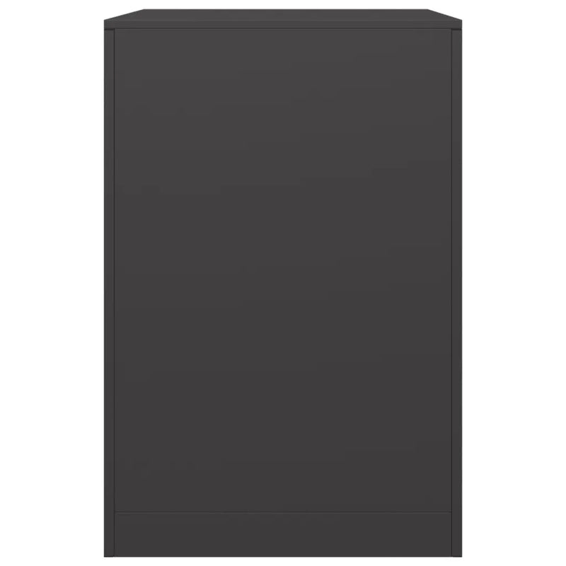 Firewood Rack Black 60x40x60 cm Steel