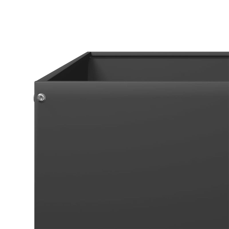vidaXL Garden Raised Bed Black 100x100x33.5 cm Steel