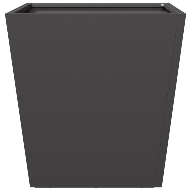 vidaXL Garden Planter Black 40x40x40 cm Steel