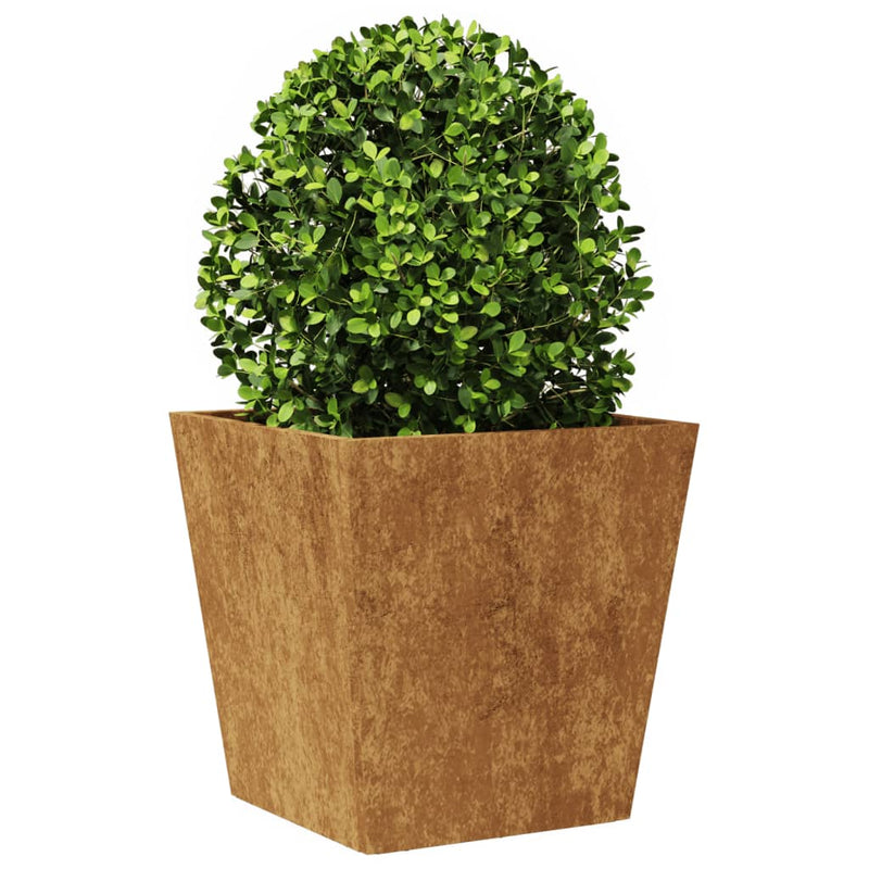 vidaXL Garden Planters 2 pcs 40x40x40 cm Weathering Steel