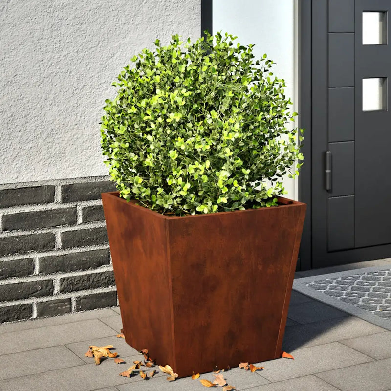 Garden Planters 2 pcs 40x40x40 cm Weathering Steel