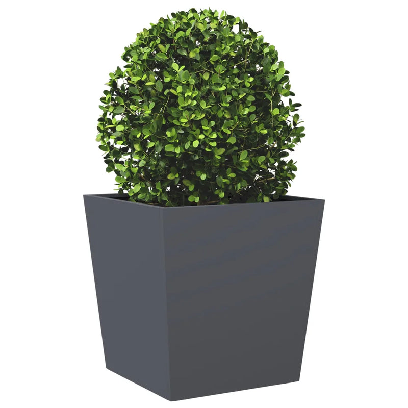 Garden Planters 2 pcs Anthracite 50x50x50 cm Steel