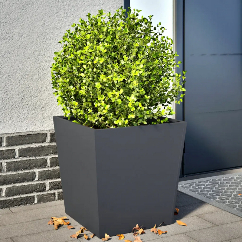 Garden Planters 2 pcs Anthracite 50x50x50 cm Steel