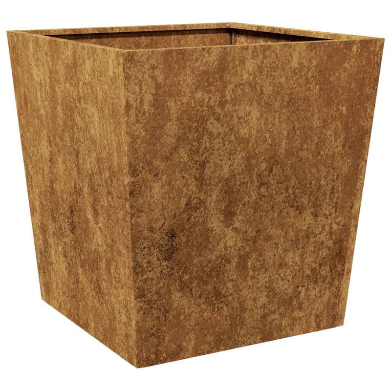vidaXL Garden Planters 2 pcs 50x50x50 cm Weathering Steel