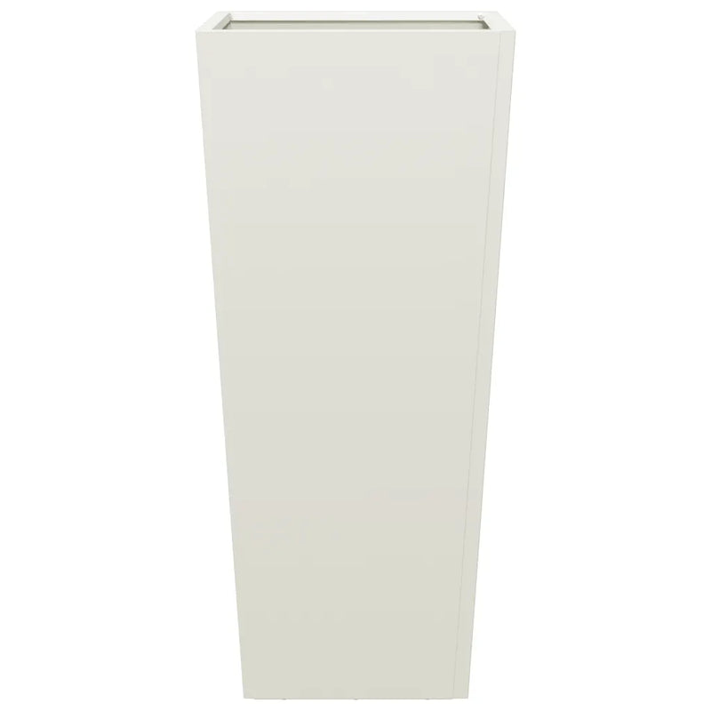 Garden Planters 2 pcs White 35x35x75 cm Steel