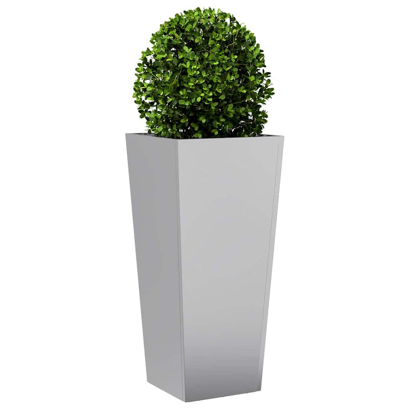 vidaXL Garden Planters 2 pcs 35x35x75 cm Galvanised Steel
