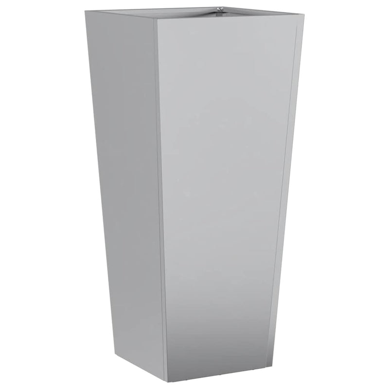 vidaXL Garden Planters 2 pcs 35x35x75 cm Galvanised Steel