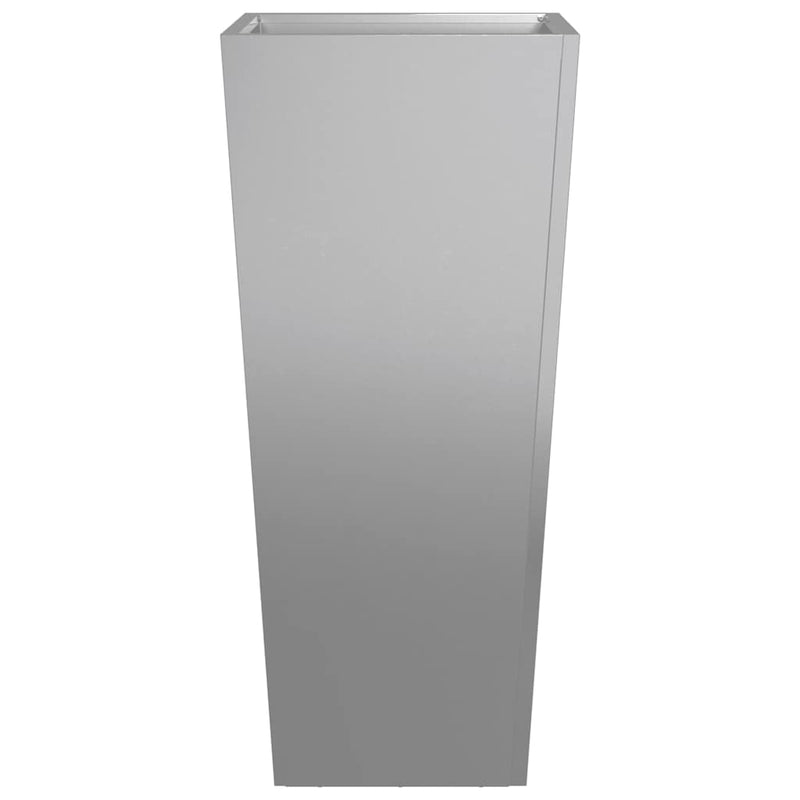 vidaXL Garden Planters 2 pcs 35x35x75 cm Galvanised Steel