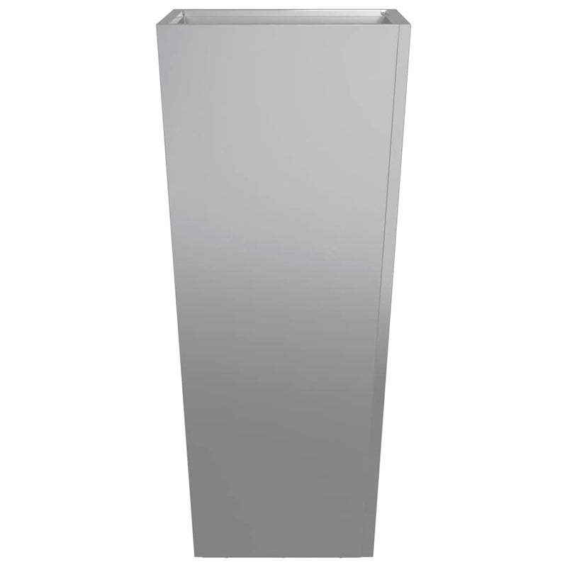 vidaXL Garden Planters 2 pcs 35x35x75 cm Galvanised Steel