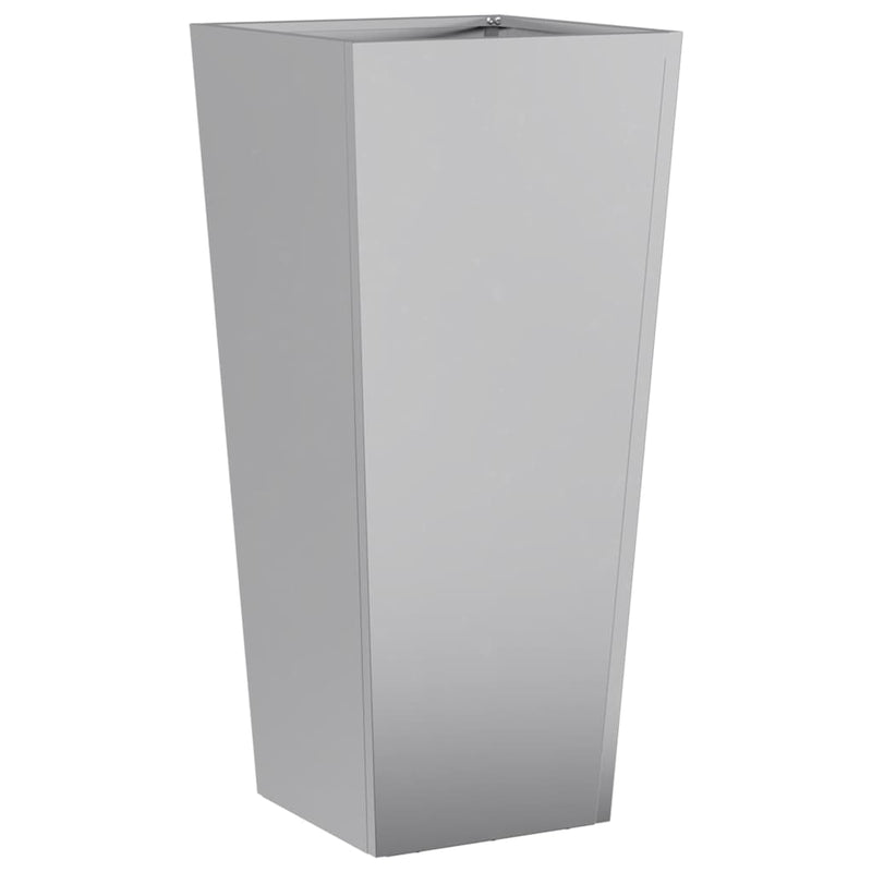 vidaXL Garden Planters 2 pcs 35x35x75 cm Galvanised Steel