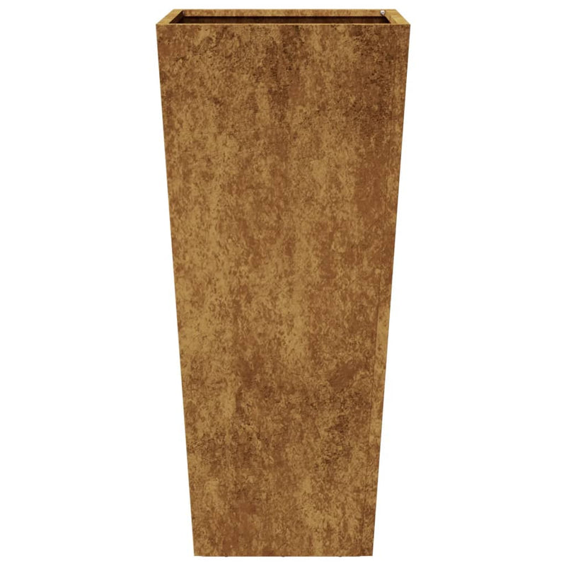 vidaXL Garden Planters 2 pcs 35x35x75 cm Weathering Steel