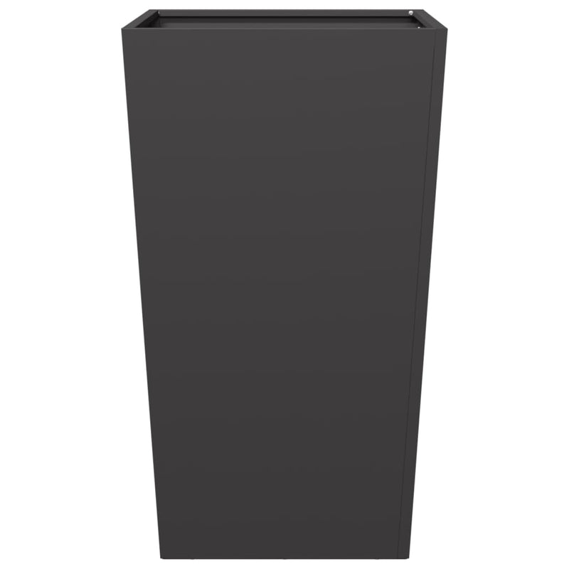 vidaXL Garden Planter Black 45x45x75 cm Steel