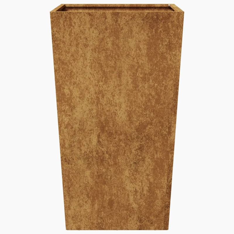 vidaXL Garden Planter 45x45x75 cm Weathering Steel
