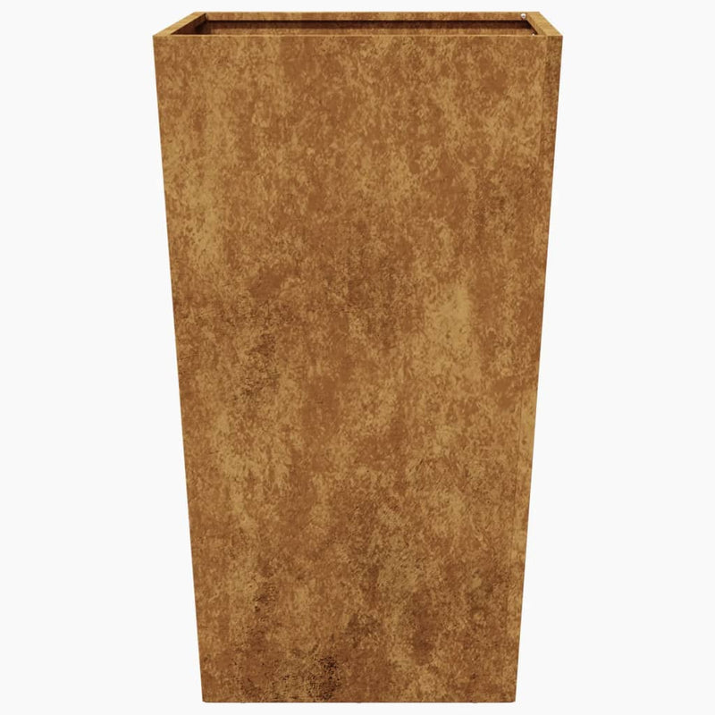 vidaXL Garden Planter 45x45x75 cm Weathering Steel
