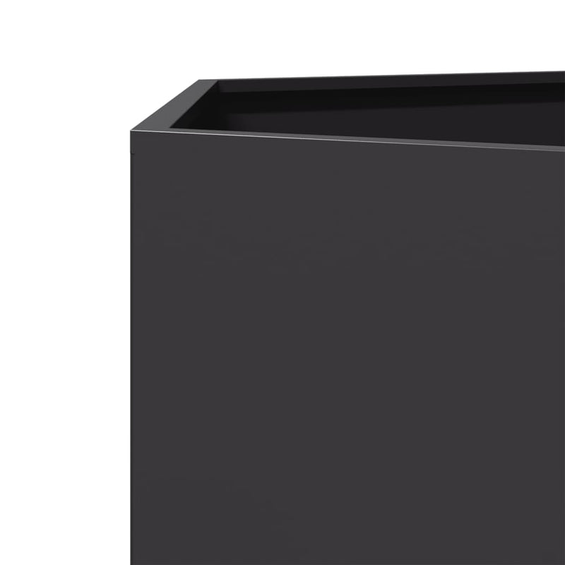 vidaXL Garden Planters 2 pcs Black Hexagon 46x40x45 cm Steel