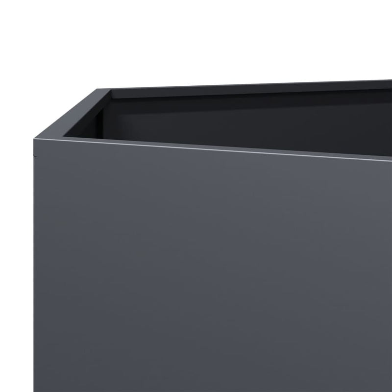 vidaXL Garden Planters 2 pcs Anthracite Hexagon 46x40x45 cm Steel