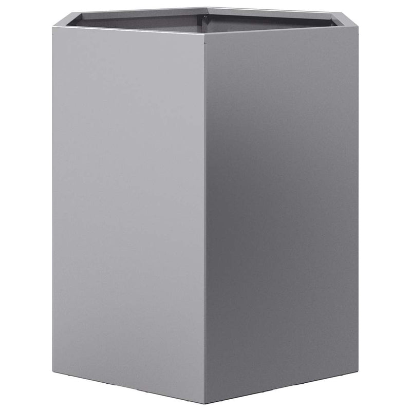 vidaXL Garden Planters 2 pcs Hexagon 46x40x45 cm Galvanized Steel