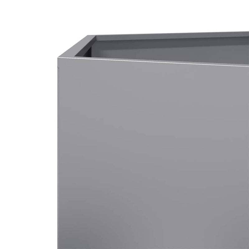 vidaXL Garden Planters 2 pcs Hexagon 46x40x45 cm Galvanized Steel