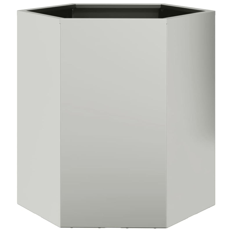 vidaXL Garden Planters 2 pcs Hexagon 46x40x45 cm Weathering Steel