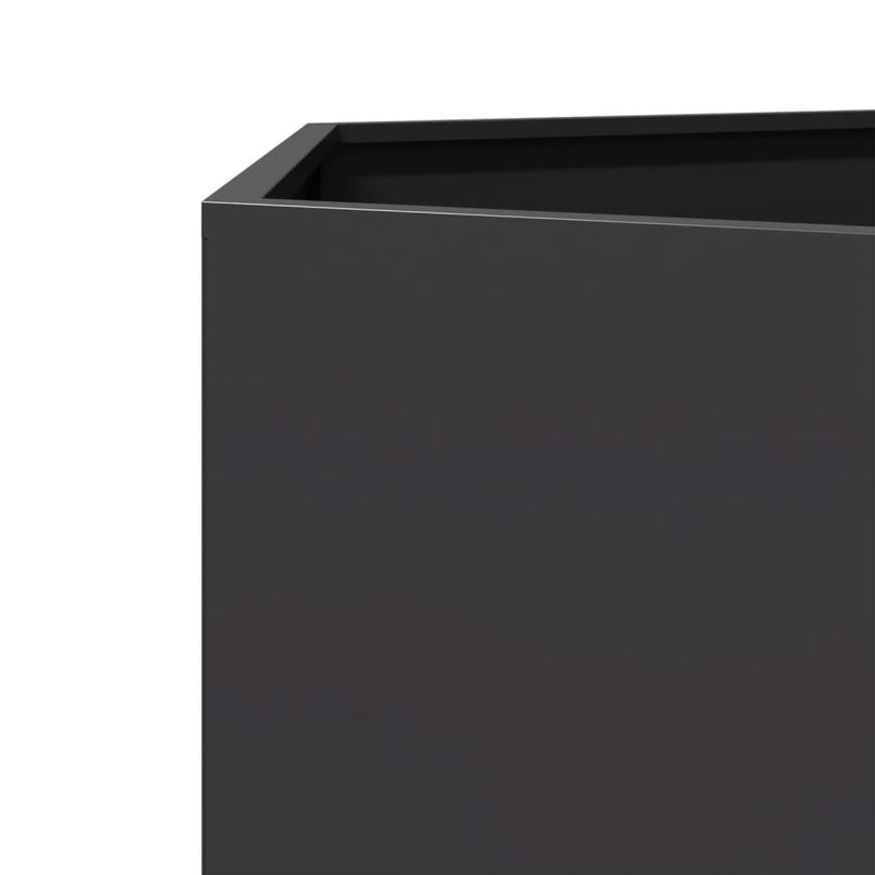 vidaXL Garden Planter Black Hexagon 138x120x45 cm Steel