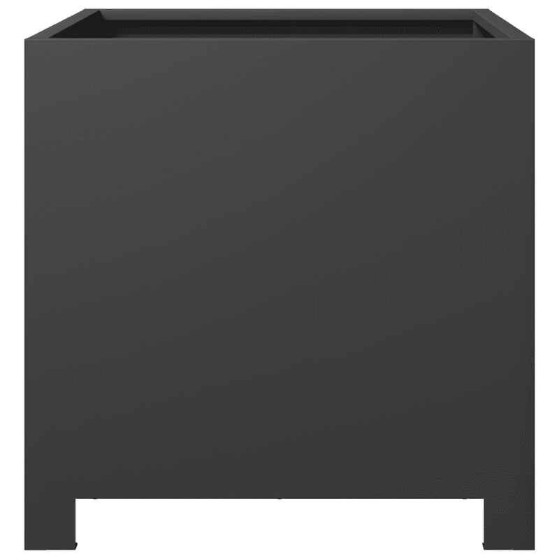 Garden Planters 2 pcs Black 40x40x40 cm Steel